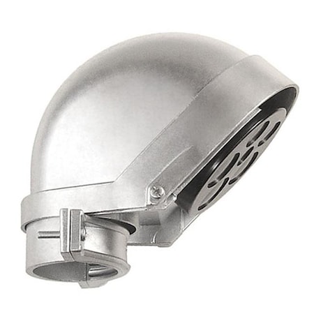 Topaz Electric Conduit Fitting Cap, 3 in, Clamp on, Aluminum 738